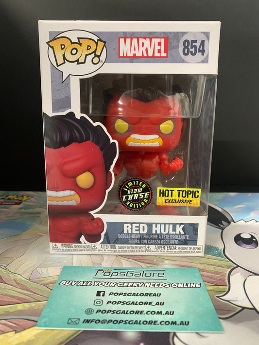 Marvel - Red Hulk #854 (Hot Topic & Limited Edition Glow Chase) - Pop Vinyl