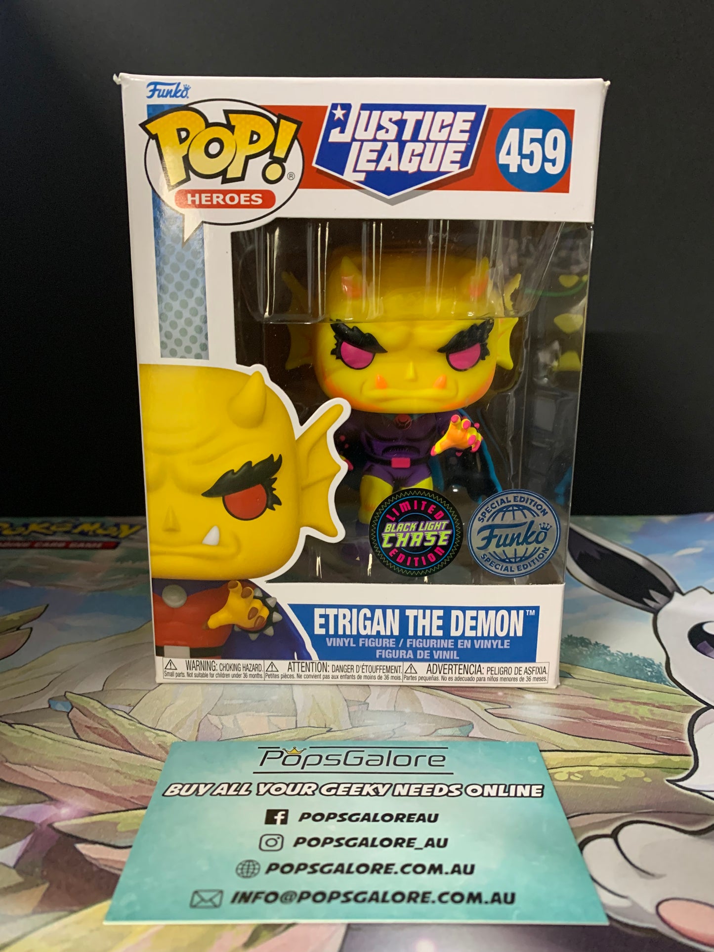 Justice League - Etrigan the Demon #459 (Limited Black Light Chase) - Pop Vinyl