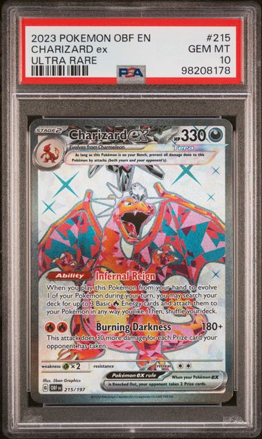 Charizard EX 215 PSA 10 - Pokemon TCG 98208178