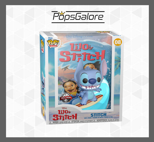 Lilo & Stitch - Stitch Surfing #08 (Special Edition) - Funko Pop VHS Cover