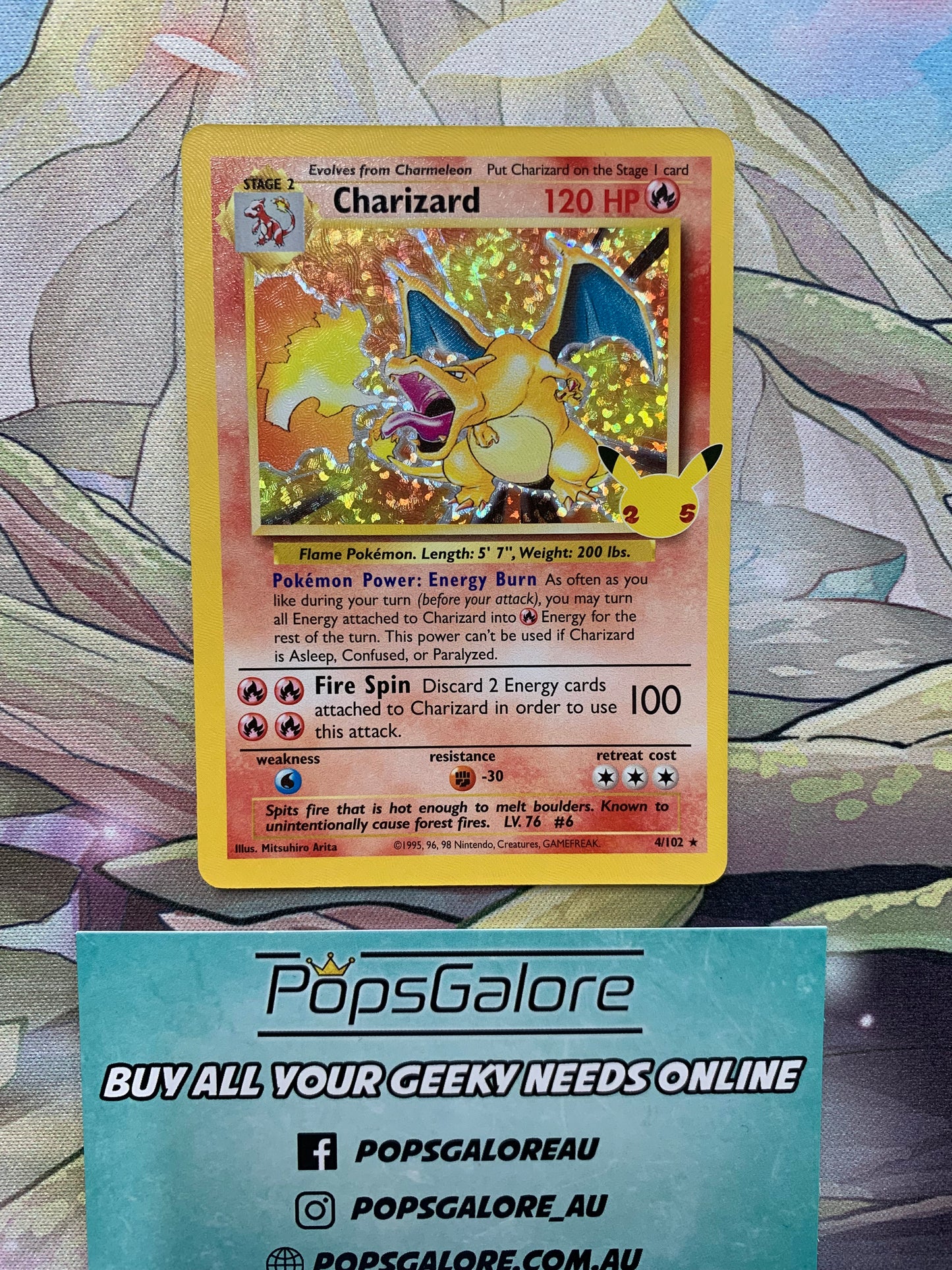 Charizard 4/102 - Pokemon TCG 25th Celebration
