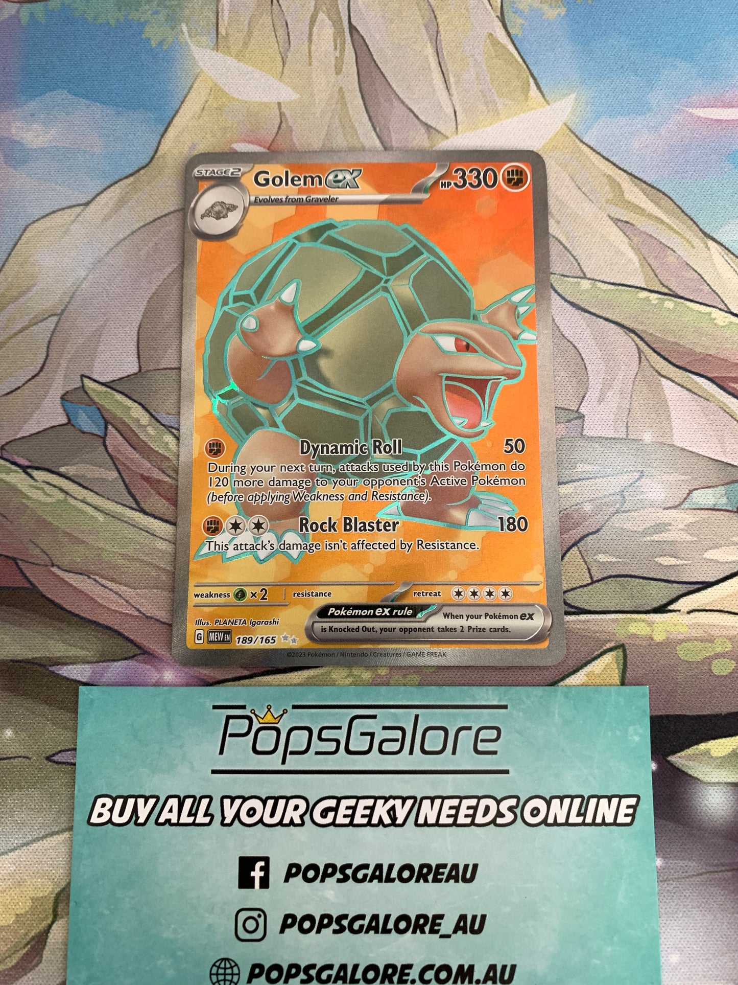 Golem ex 189/165 - Pokemon TCG S&V: 151 English