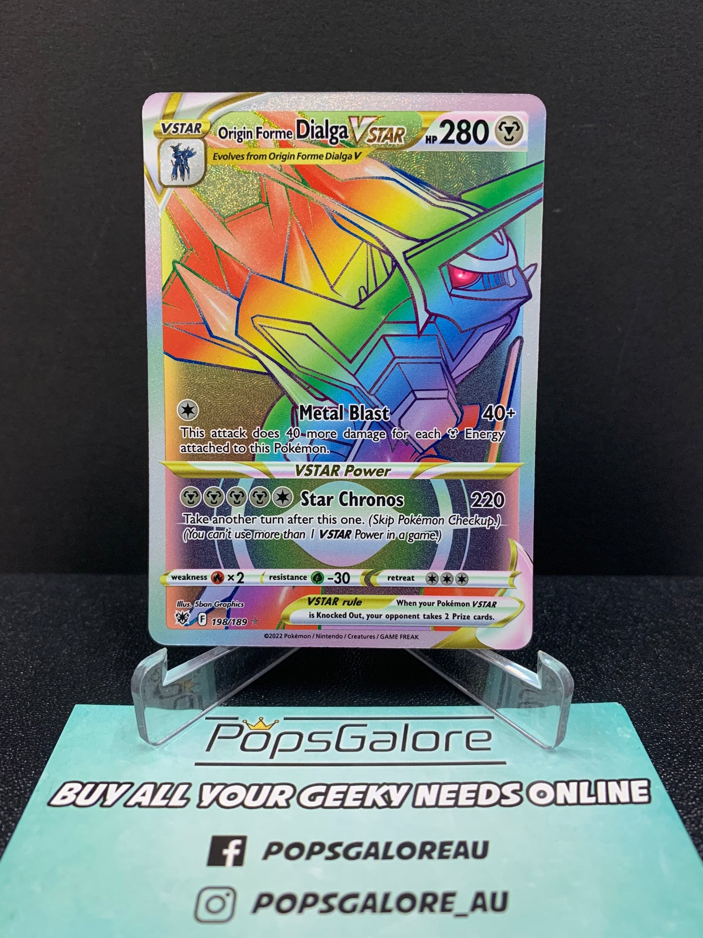 Origin Forme Dialga VSTAR 198/189 - Pokemon TCG SWSH: Astral Radiance
