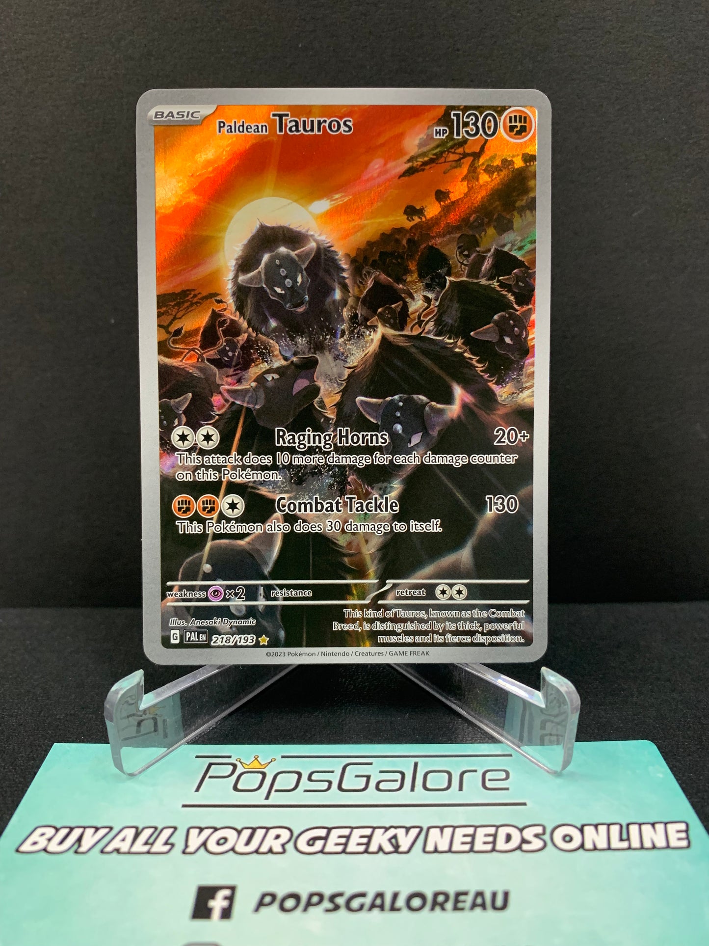 Paldean Tauros 218/193 - Pokemon TCG SV: Paldea Evolved