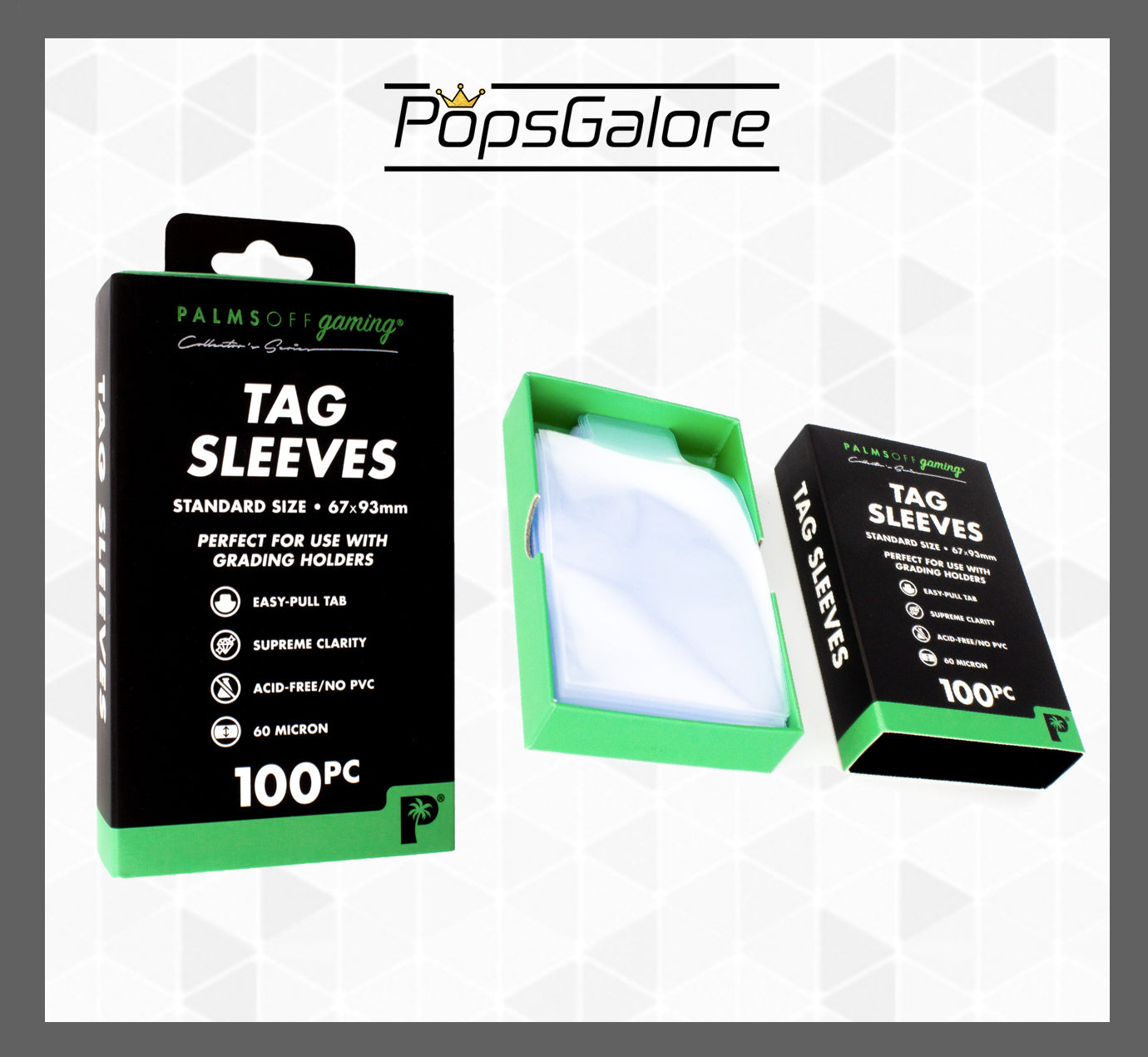 Tag Sleeves - 100pc - POG